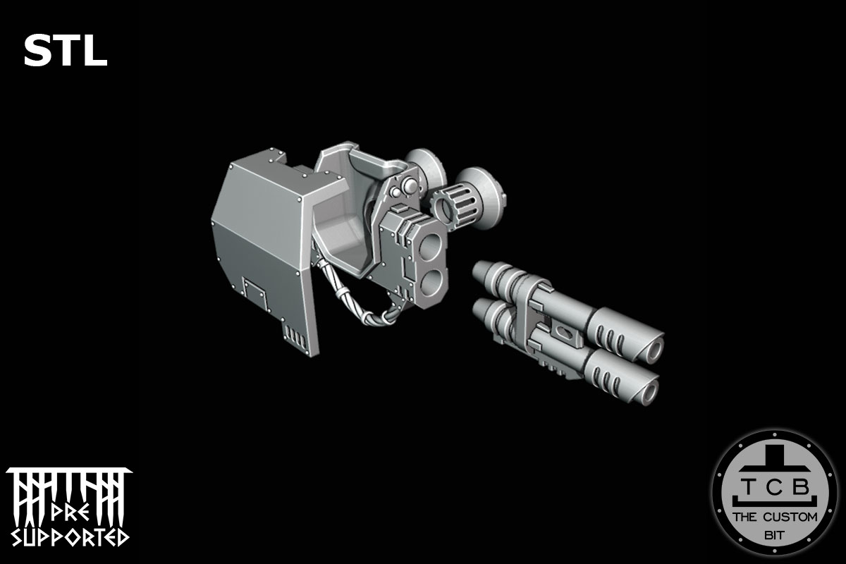 THE CUSTOM BIT TCB POH BIG ROBOT ARMOUR RANGED WEAPONS BALLISTUS DREADNOUGHT WARHAMMER 40K STL PHYSICAL 01 02 03 04 05 06 07