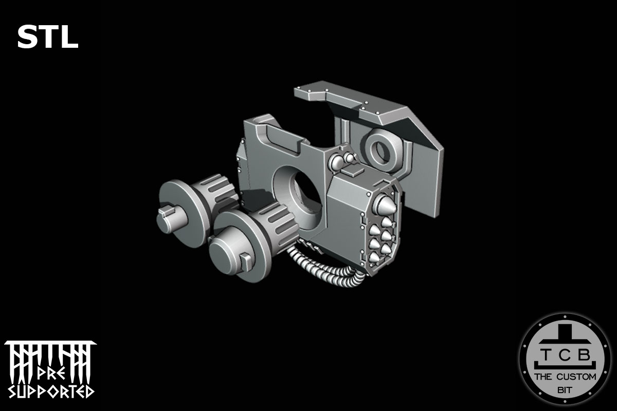 THE CUSTOM BIT TCB POH BIG ROBOT ARMOUR RANGED WEAPONS BALLISTUS DREADNOUGHT WARHAMMER 40K STL PHYSICAL 01 02 03 04 05 06 07