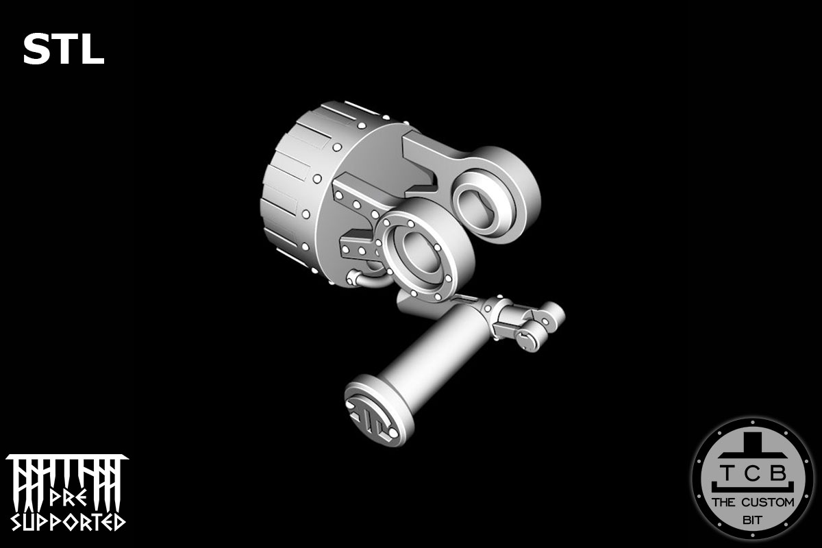 TCB MECHANICAL KNIGHT MK SHOULDER SYSTEM JOINT 09 STL THE CUSTOM BIT QUESTORIS IMPERIAL KNIGHT IK WARHAMMER 40K