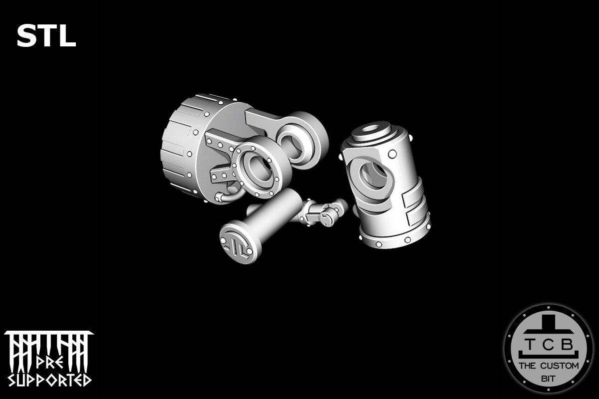 TCB MECHANICAL KNIGHT MK SHOULDER SYSTEM JOINT 09 STL THE CUSTOM BIT QUESTORIS IMPERIAL KNIGHT IK WARHAMMER 40K