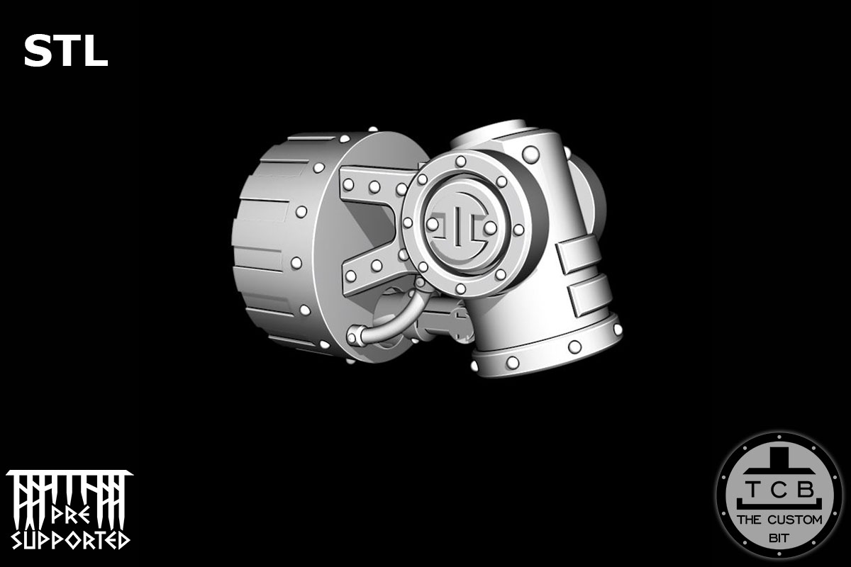 TCB MECHANICAL KNIGHT MK SHOULDER SYSTEM JOINT 09 STL THE CUSTOM BIT QUESTORIS IMPERIAL KNIGHT IK WARHAMMER 40K