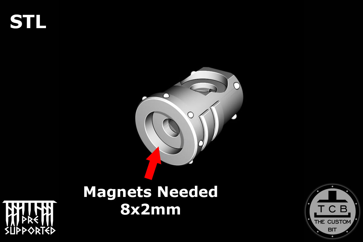 TCB MECHANICAL KNIGHT MK SHOULDER SYSTEM JOINT 09 STL THE CUSTOM BIT QUESTORIS IMPERIAL KNIGHT IK WARHAMMER 40K