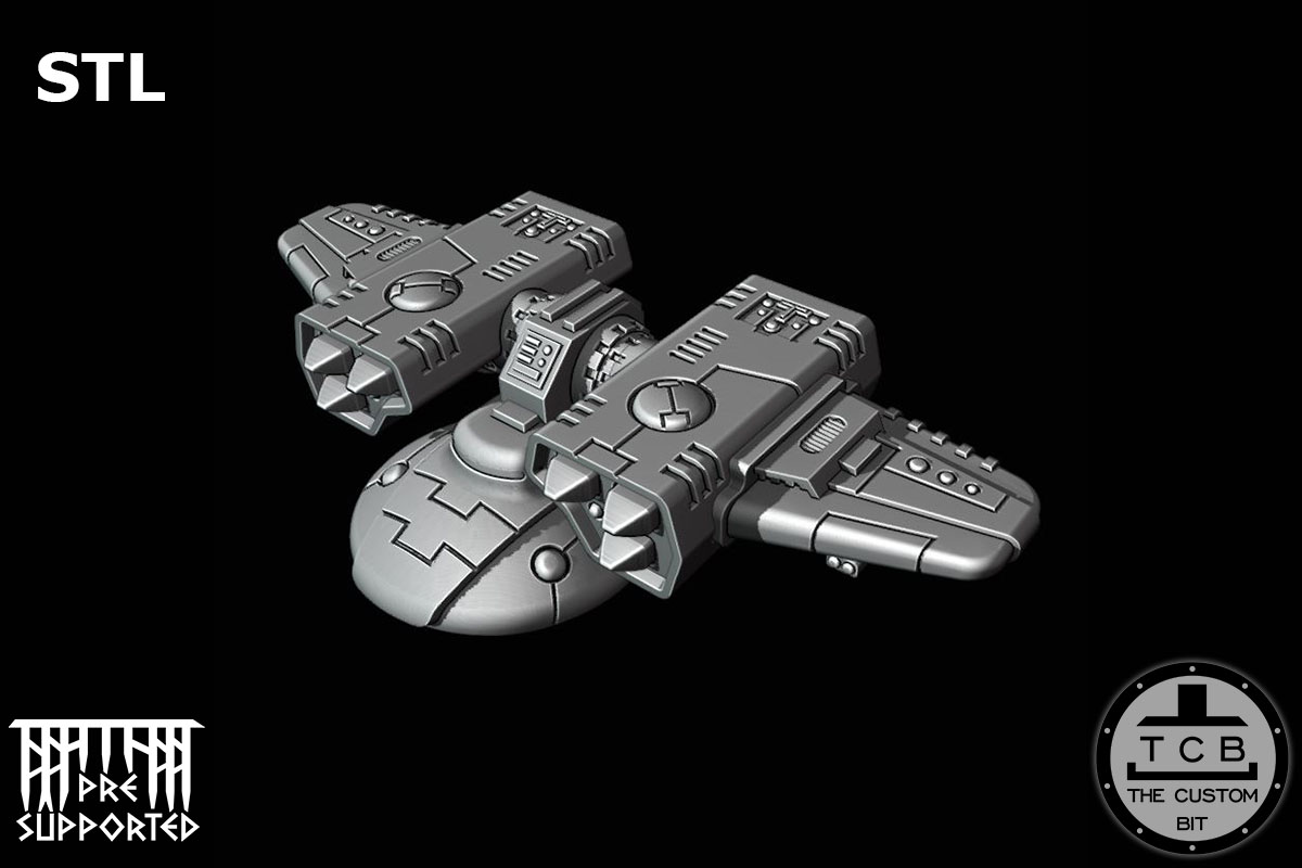TCB GA TANK MISSILE TURRET THE CUSTOM BIT HAMMERHEAD TANK SKYRAY TAU EMPIRE WARHAMMER 40K STL
