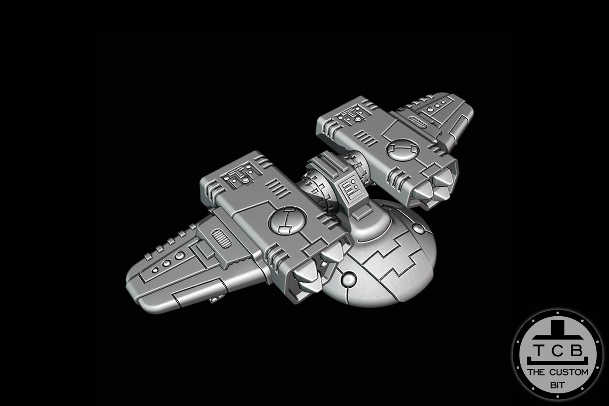 TCB GA TANK MISSILE TURRET THE CUSTOM BIT HAMMERHEAD TANK SKYRAY TAU EMPIRE WARHAMMER 40K STL