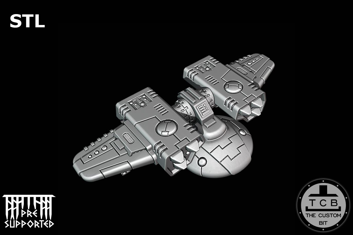 TCB GA TANK MISSILE TURRET THE CUSTOM BIT HAMMERHEAD TANK SKYRAY TAU EMPIRE WARHAMMER 40K STL