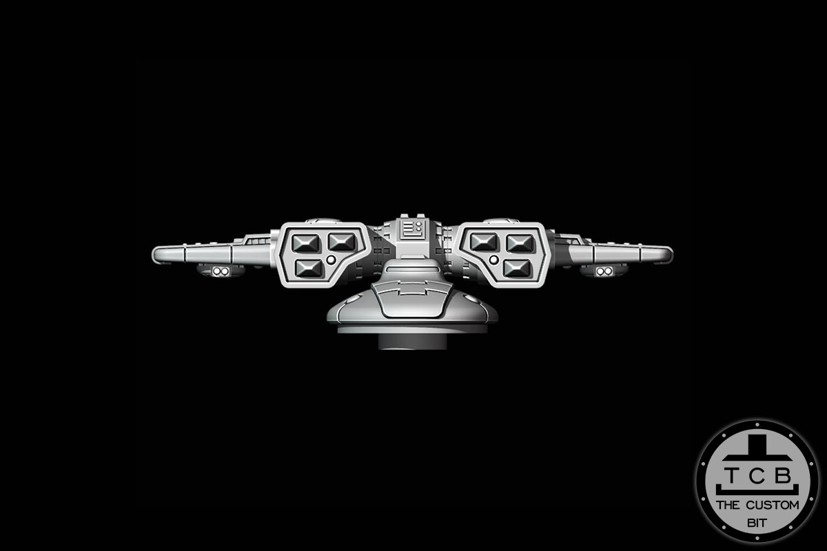TCB GA TANK MISSILE TURRET THE CUSTOM BIT HAMMERHEAD TANK SKYRAY TAU EMPIRE WARHAMMER 40K STL
