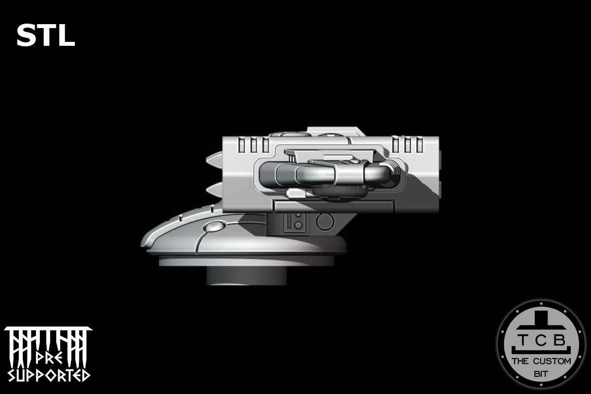 TCB GA TANK MISSILE TURRET THE CUSTOM BIT HAMMERHEAD TANK SKYRAY TAU EMPIRE WARHAMMER 40K STL