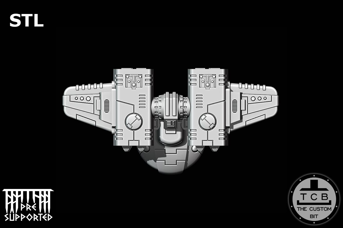 TCB GA TANK MISSILE TURRET THE CUSTOM BIT HAMMERHEAD TANK SKYRAY TAU EMPIRE WARHAMMER 40K STL
