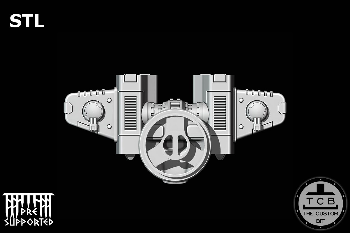 TCB GA TANK MISSILE TURRET THE CUSTOM BIT HAMMERHEAD TANK SKYRAY TAU EMPIRE WARHAMMER 40K STL