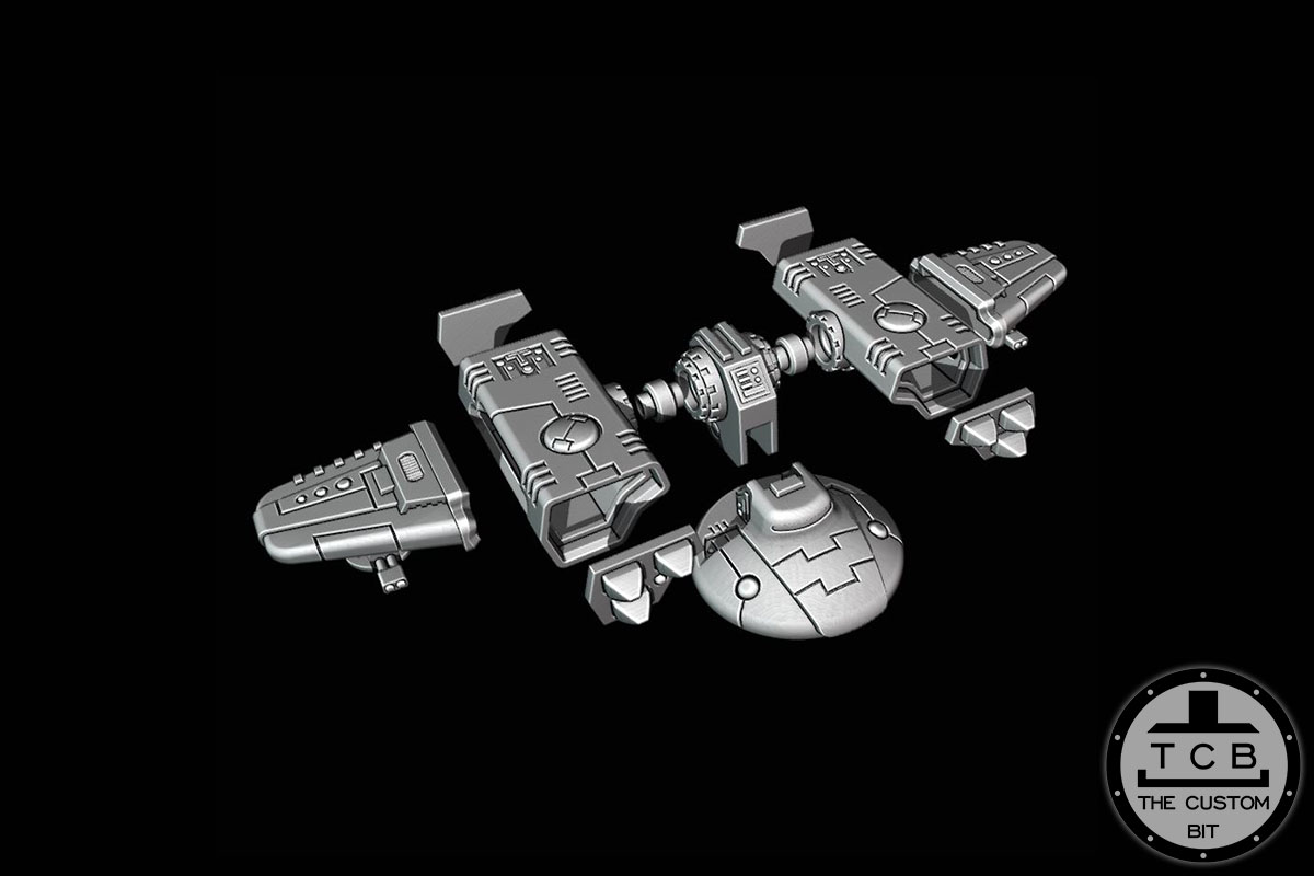 TCB GA TANK MISSILE TURRET THE CUSTOM BIT HAMMERHEAD TANK SKYRAY TAU EMPIRE WARHAMMER 40K STL