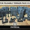 TCB THE CUSTOM BIT GW FOLDABLE TERRAIN PACK V11 11TH EDITION WARHAMMER 40K SCENERY RUINS AND BUILDINGS FUTURIST