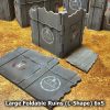 TCB THE CUSTOM BIT GW FOLDABLE TERRAIN PACK V11 11TH EDITION WARHAMMER 40K SCENERY RUINS AND BUILDINGS FUTURIST