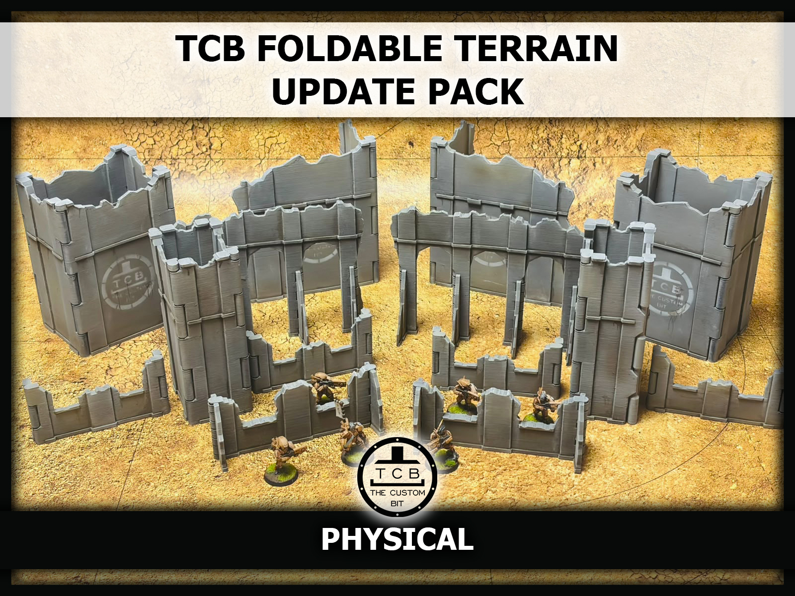 TCB THE CUSTOM BIT GW FOLDABLE TERRAIN PACK V11 11TH EDITION WARHAMMER 40K SCENERY RUINS AND BUILDINGS FUTURIST UPDATE